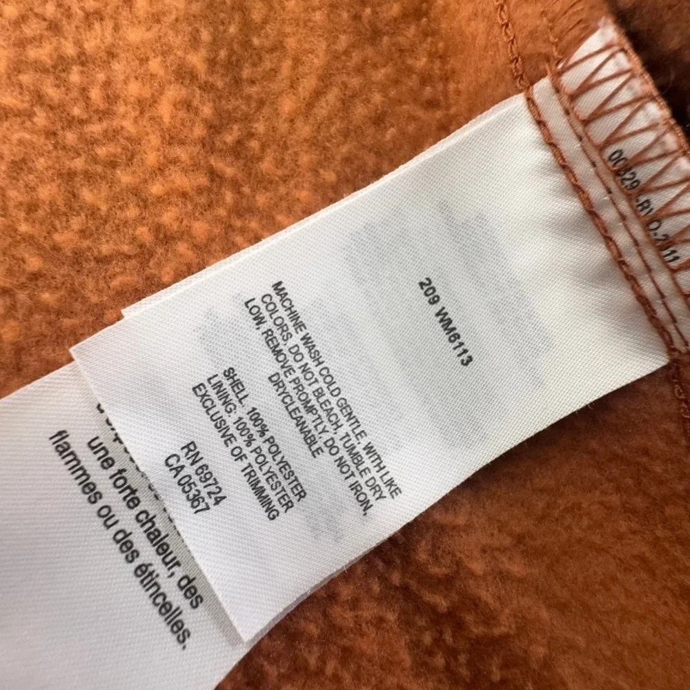 Columbia Mens Steens Mountain Full Zip Fleece Jacket Orange Olive Large